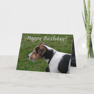 Happy Birthday uit de hond Kaart