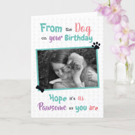 Happy Birthday uit de hond Kaart