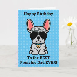 Happy Birthday uit Dog Blue Merle French Bulldog Kaart