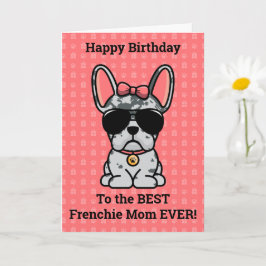 Happy Birthday uit Dog Blue Merle French Bulldog Kaart