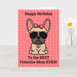 Happy Birthday uit Dog Light Fawn French Bulldog Kaart