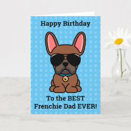 Happy Birthday uit Dog Red Fawn French Bulldog Kaart
