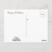 Happy Birthday uit ons Briefkaart (Achterkant)