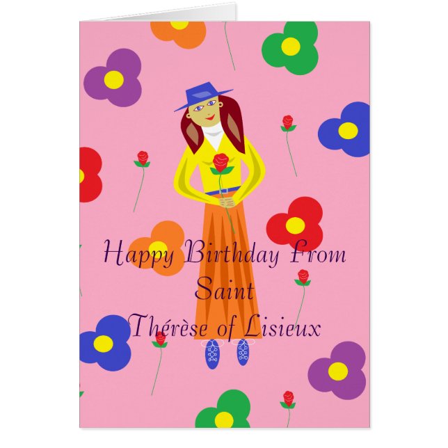 Happy Birthday uit St. Thérèse of Lisieux (Voorkant)