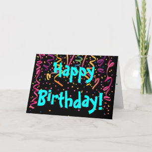 Happy Birthday Unisex Super Confetti Kaart