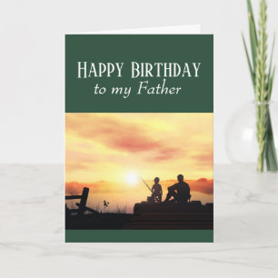 Happy Birthday Vader Vist visserij-Kaart Kaart