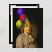 Happy Birthday van Ben Franklin Briefkaart (Voorkant / Achterkant)