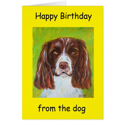 Happy Birthday van de hond (Voorkant)
