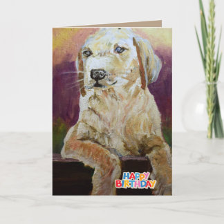 Happy Birthday van de hond Kaart
