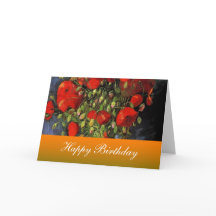Happy Birthday, Van Gogh, Red Poppies