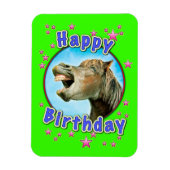 Happy Birthday van het lachende paard Magneet (Verticaal)