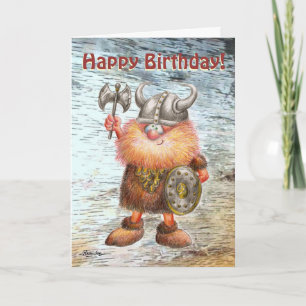 Happy Birthday Viking Verjaardag Kaart