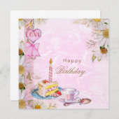 Happy Birthday vintage (Voorkant / Achterkant)