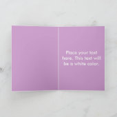 Happy Birthday Violets Kaart (Binnen)