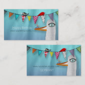 Happy Birthday Visitekaartje (Voorkant / Achterkant)