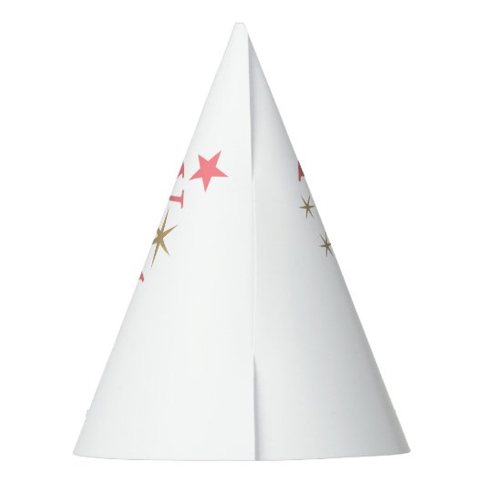 Happy Birthday Voeg Jouw naam en datum toe Feesthoedjes (Achterkant)