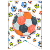 Happy Birthday Voetballen Bunting Banner (Eerste vlag)