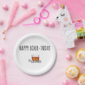 Happy Birthday voor Bourbon Lover Papieren Bordje (Feest)