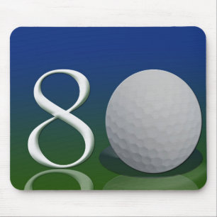 Happy Birthday voor de 80-jarige golfmoer Muismat