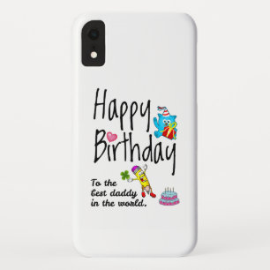 Happy Birthday voor de beste vader ter wereld iPhone XR Hoesje