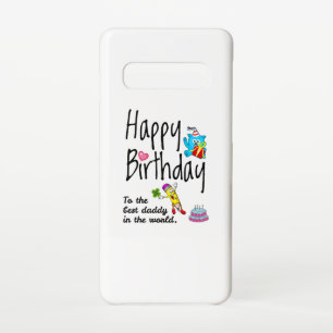 Happy Birthday voor de beste vader ter wereld Samsung Galaxy S10 Hoesje