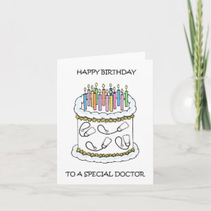 Happy Birthday voor Doctor Kaart