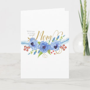 Happy Birthday voor een heel speciale mama bloemen Kaart