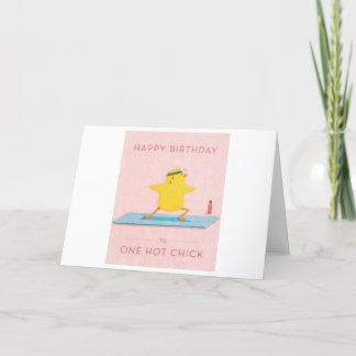 Happy Birthday voor één Hot Chick-kaart Bedankkaart