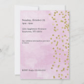 Happy Birthday voor haar uitnodiging (Achterkant)