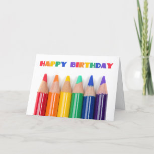 Happy Birthday voor iedereen met regenboogkleurige Feestdagen Kaart
