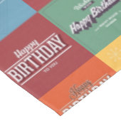 Happy Birthday voor je patroon Tafelkleed (Gekanteld)