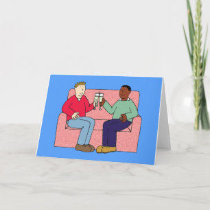 Happy Birthday voor multiraciale boyvriend Kaart