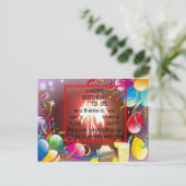 Happy Birthday voor ons Art Print Briefkaart (Staand voorkant)