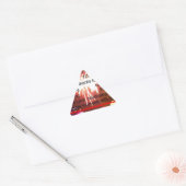 Happy Birthday voor ons Art Print Driehoek Sticker (Envelop)