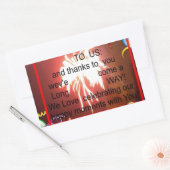 Happy Birthday voor ons Art Print Rechthoekige Sticker (Envelop)