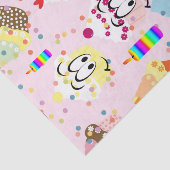 Happy Birthday-Weefpapier — cupcake Tissuepapier (Detail)