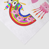 Happy Birthday Weefpapier Roze Varig Tissuepapier (Detail)