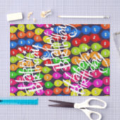 Happy Birthday-weefselballonnen Tissuepapier (Craft)