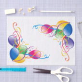 Happy Birthday-weefselballonnen Tissuepapier (Craft)