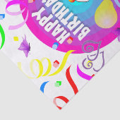 Happy Birthday-weefselpaper Tissuepapier (Detail)