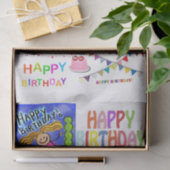Happy Birthday-weefselpaper Tissuepapier (Geschenk)