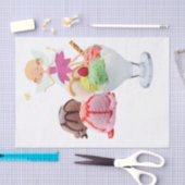 Happy Birthday-weefselpapier — feiale ijskap Tissuepapier (Craft)