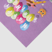 Happy Birthday-weefselpapier Victoriaans Tissuepapier (Detail)