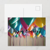 Happy Birthday Wenskaart Briefkaart (Voorkant / Achterkant)