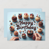 Happy Birthday Wenskaarten Briefkaart (Voorkant / Achterkant)