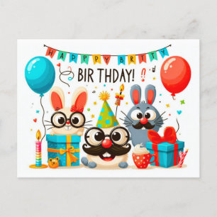 Happy Birthday Wenskaarten Briefkaart