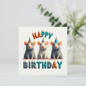 Happy Birthday Wenskaarten Kaart (Staand voorkant)