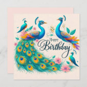 Happy Birthday Wenskaarten Kaart (Voorkant / Achterkant)