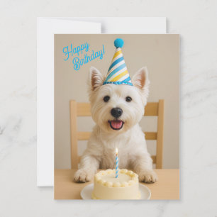 Happy Birthday Westie Verjaardag Kaart