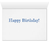 Happy Birthday Whimsical Cupcake Pika Illustratie (Binenzijde Horizontaal (Onderkant))